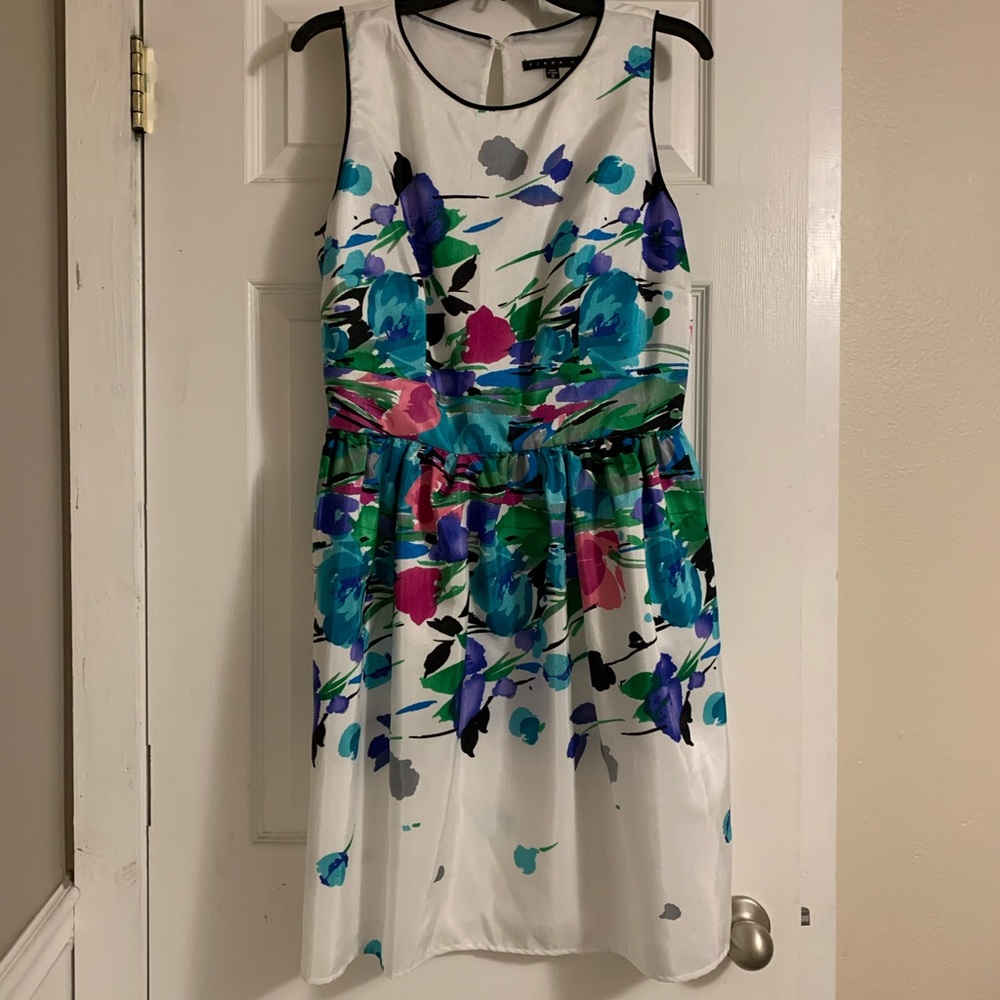 Sleeveless Floral Dress (size 12)